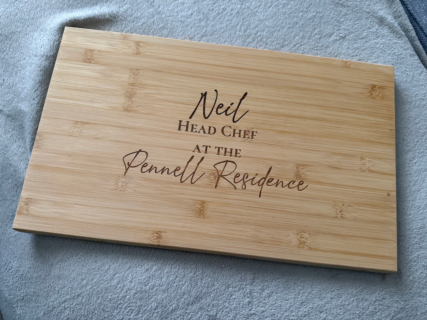 Personalised Wooden Chopping/serving Board- off my tits on picky bits!