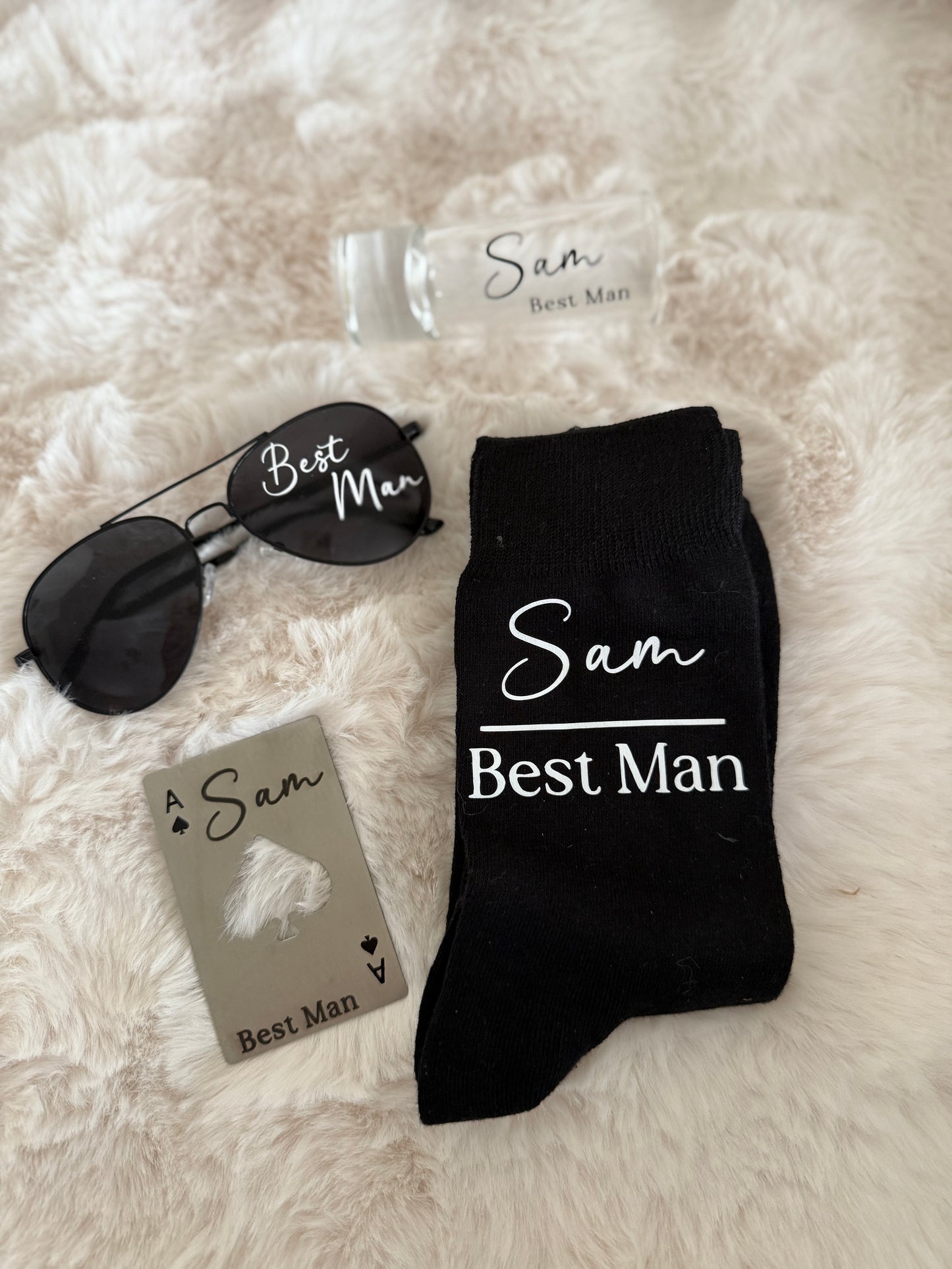 Personalised Black Socks