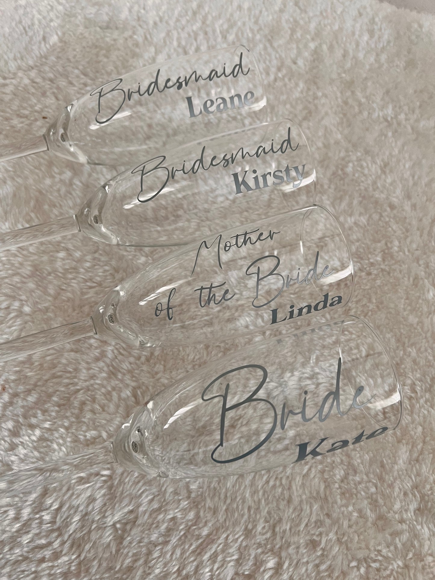 Personalised Glass Flute