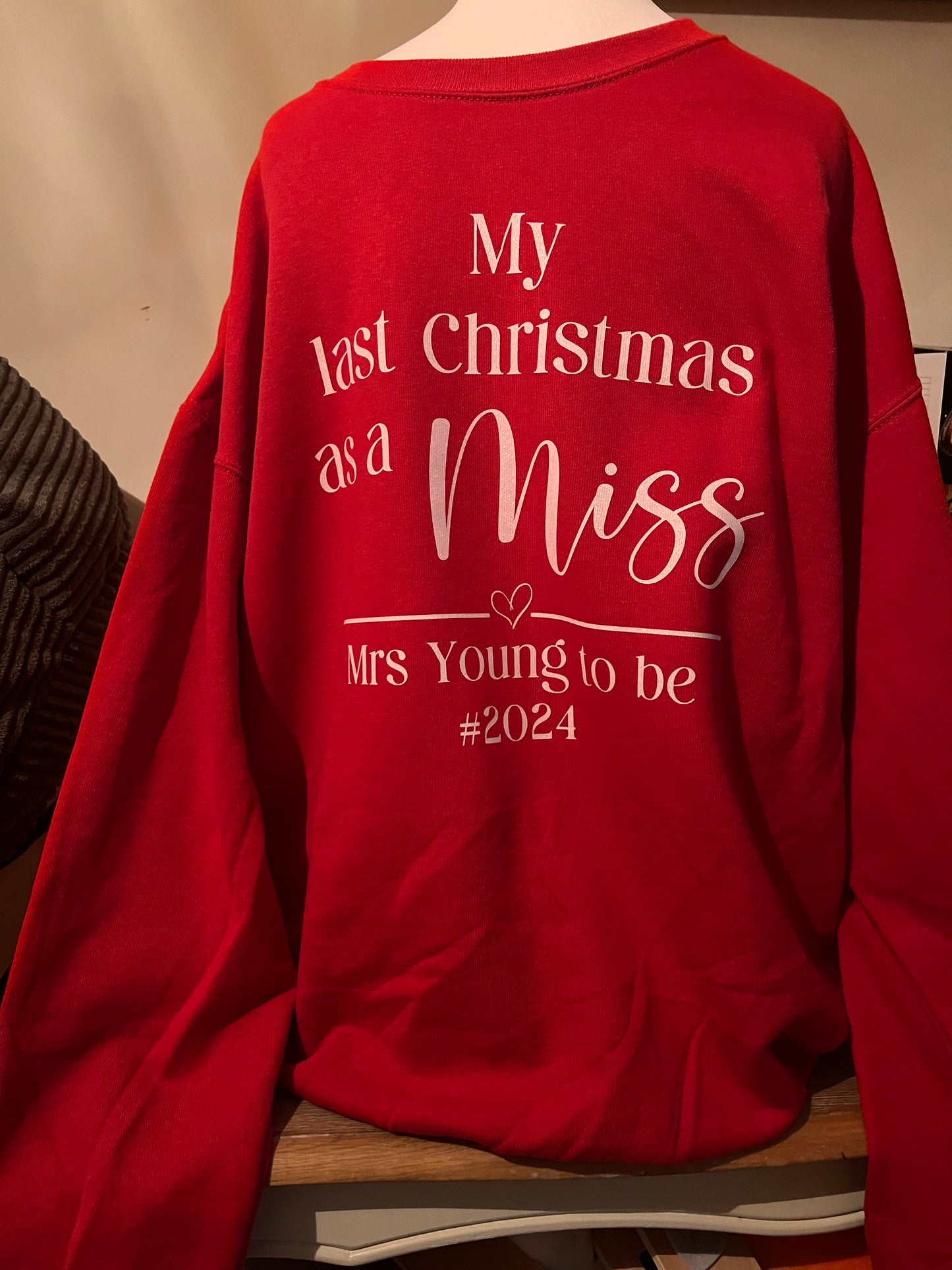 Christmas Sweater- Last Christmas as a Miss/Mr