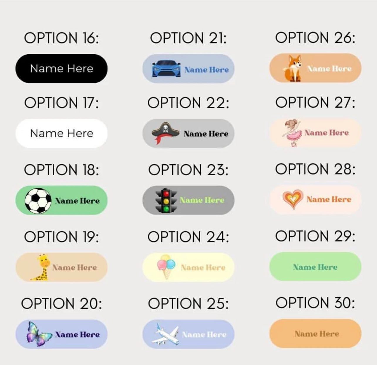 Childs Clothes Personalised Labels