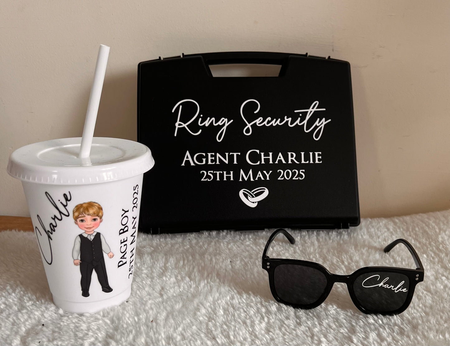 Black Ring Security Carry Briefcase