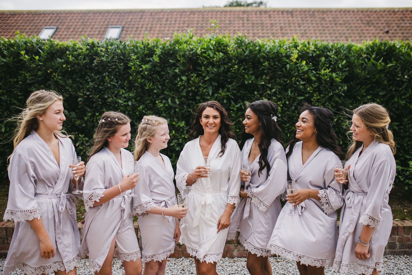 Lace Sleeve Adult Robe