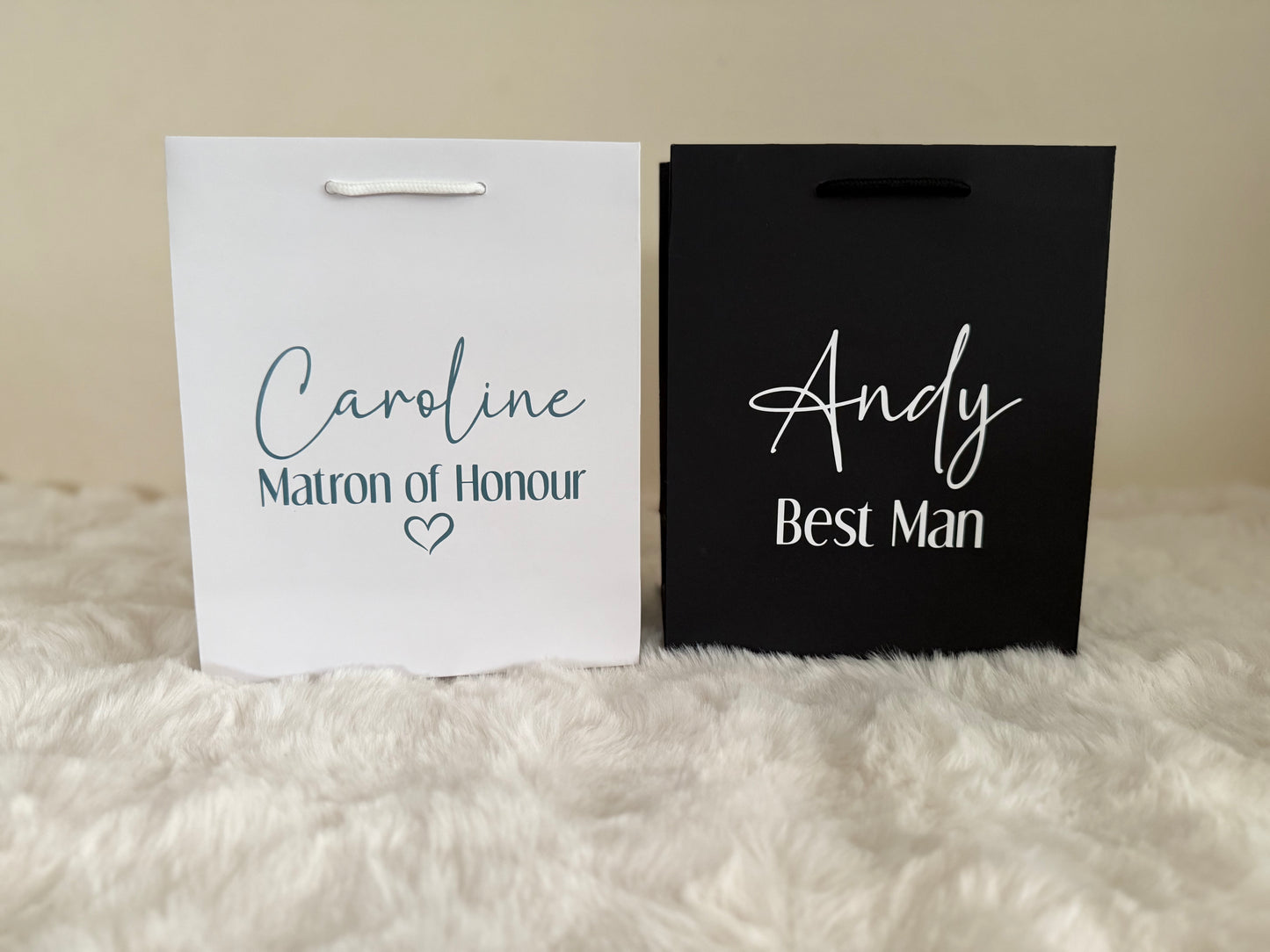 Small Gift Bags - White or Black