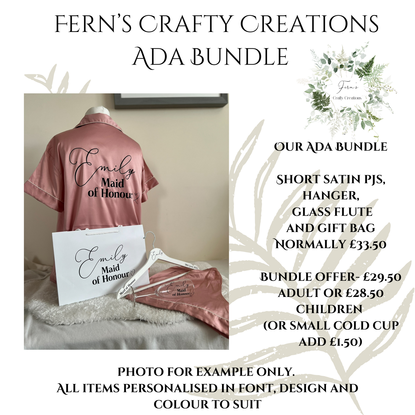 Ada Short PJ Bundle for Adult's Plus Size 18-22