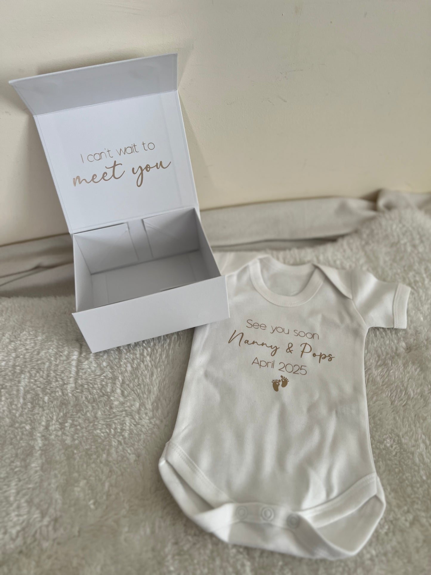 Personalised White Baby vests