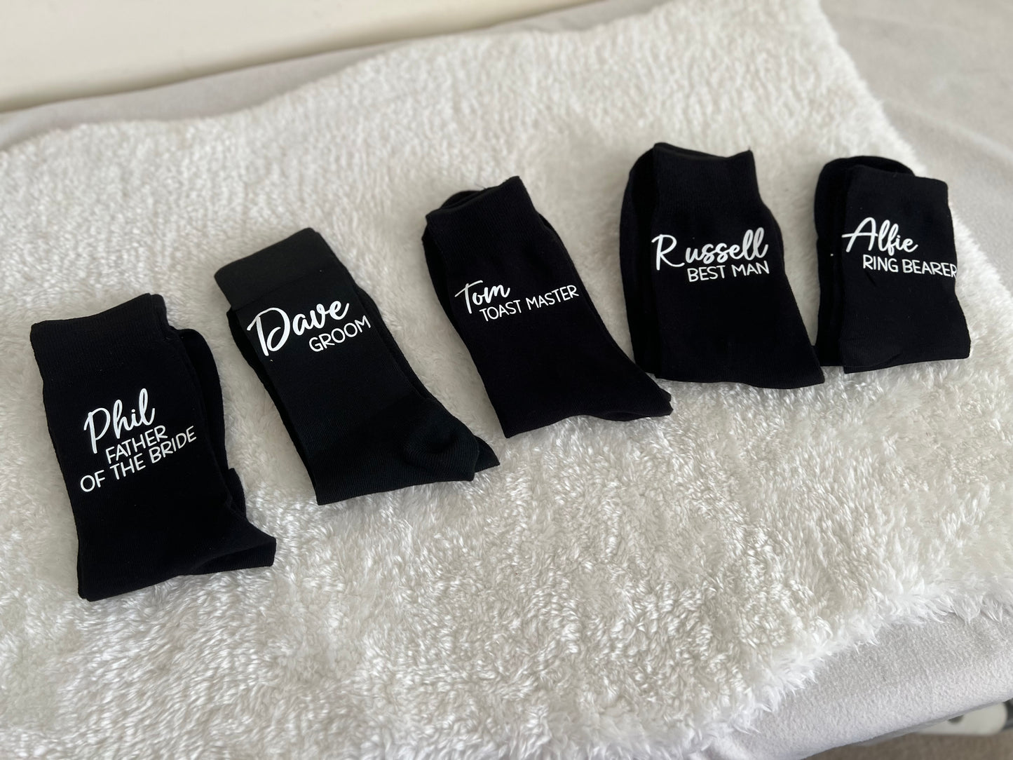 Personalised Black Socks