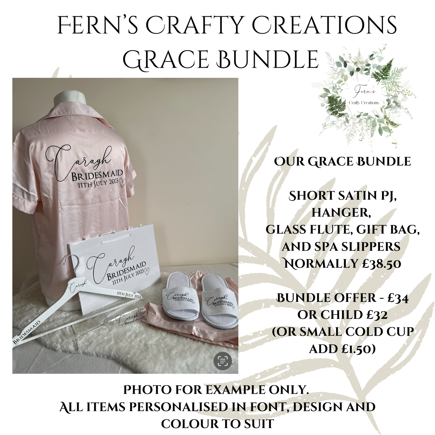 Grace Short PJ Bundle for Adult 8-16
