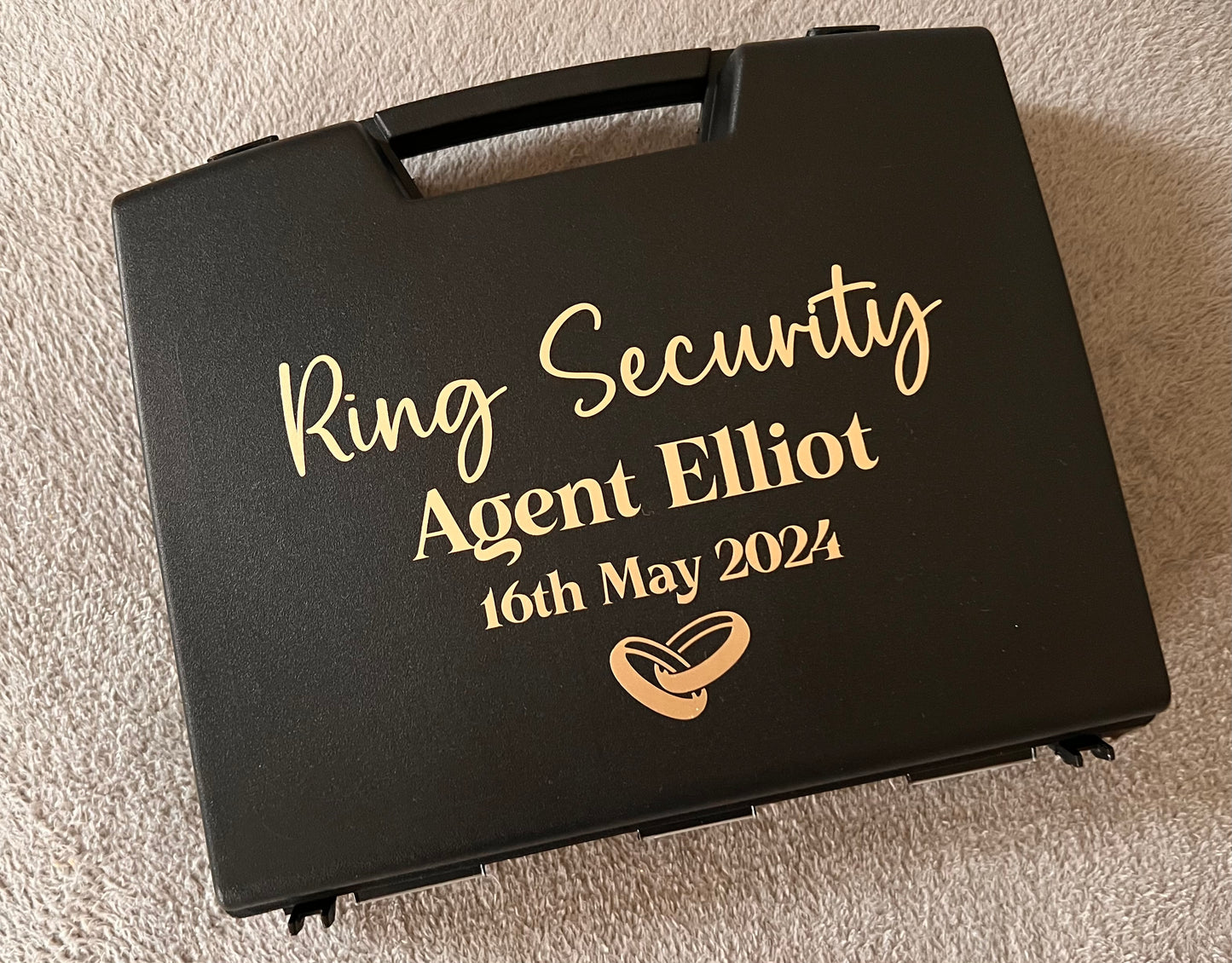Black Ring Security Carry Briefcase