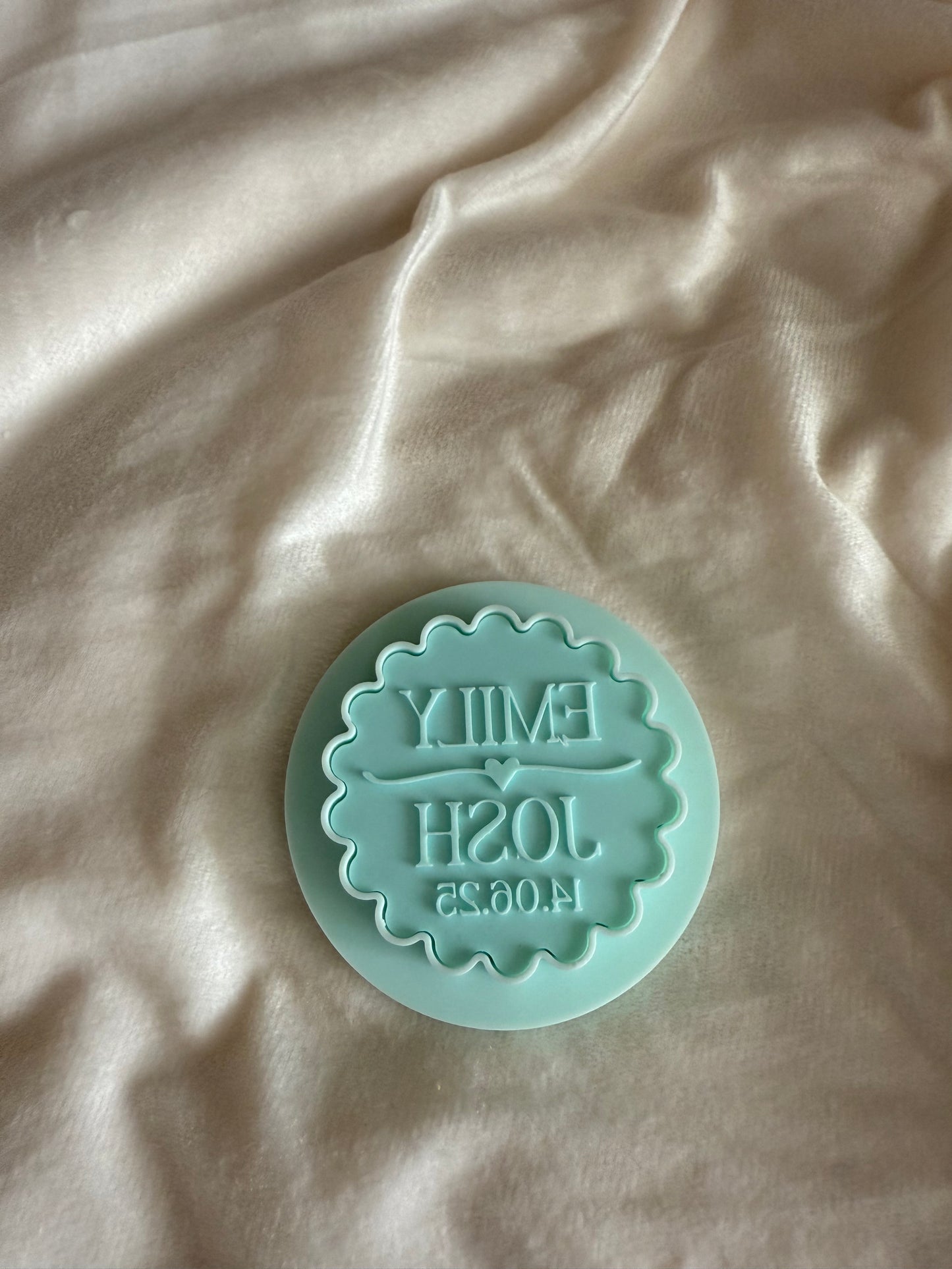 Personalised Cookie Cutter/Stamp- Birthday/wedding/baby shower