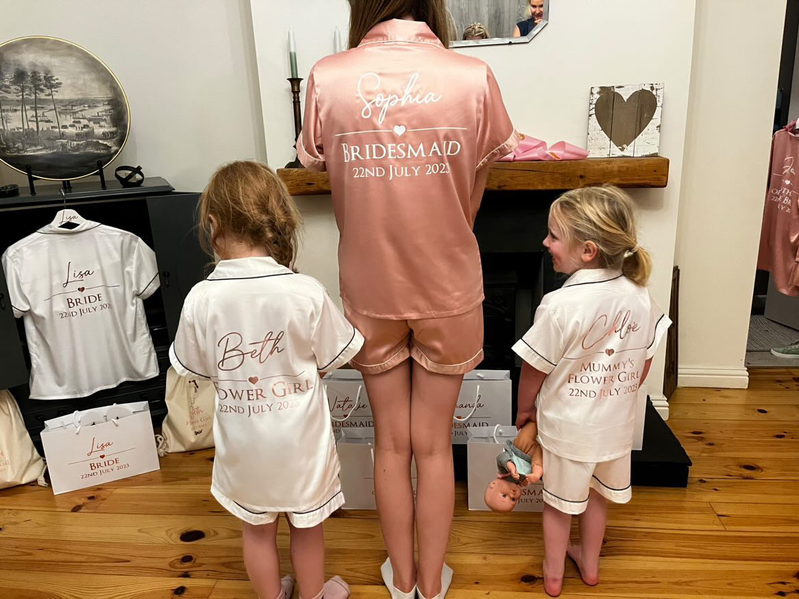 Child Short Satin PJ Set