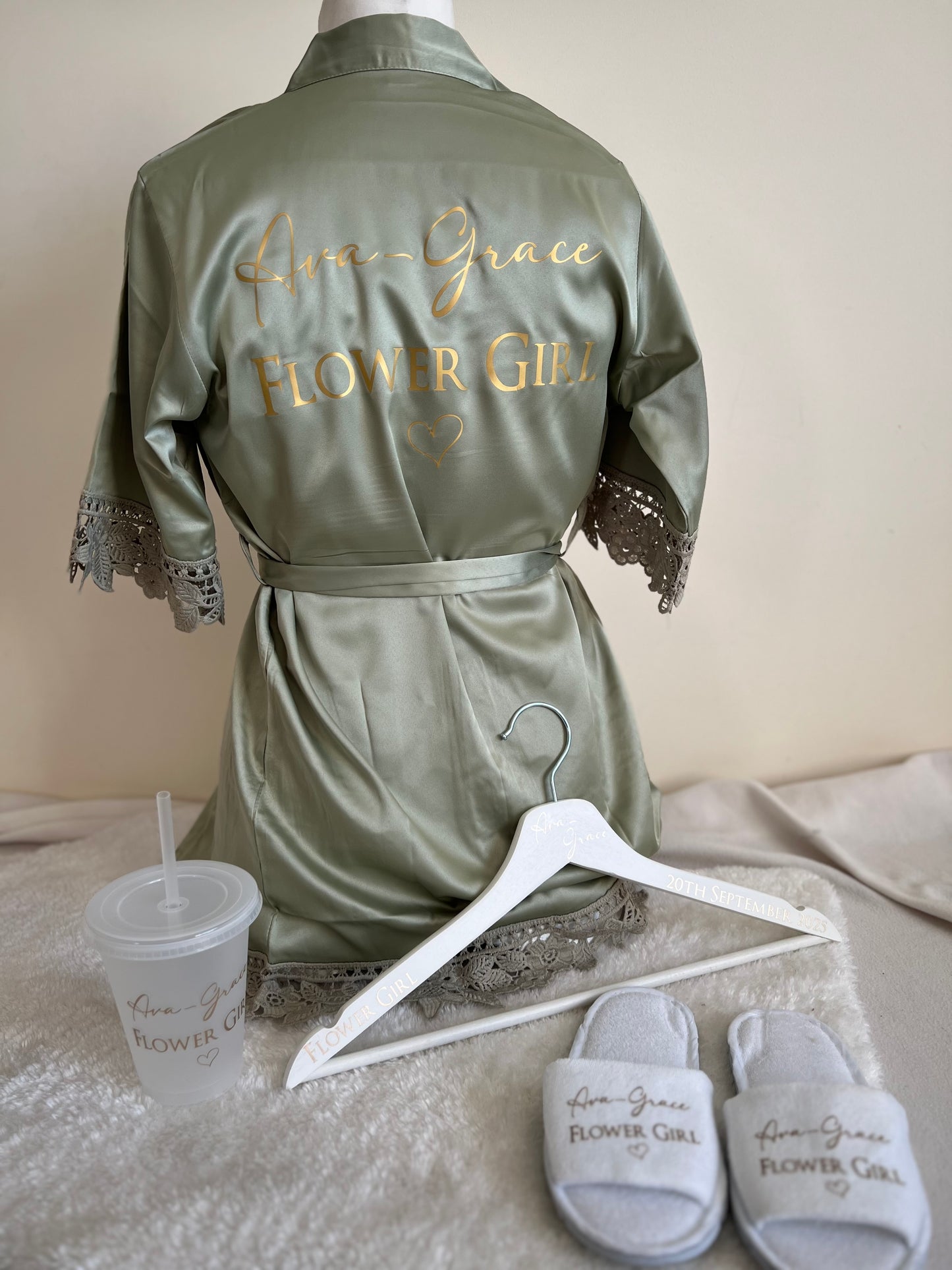 Lace Sleeve Child Robe