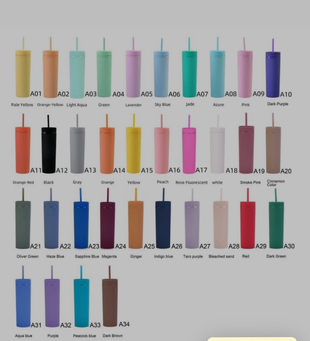 Skinny Drinkware Tumblers