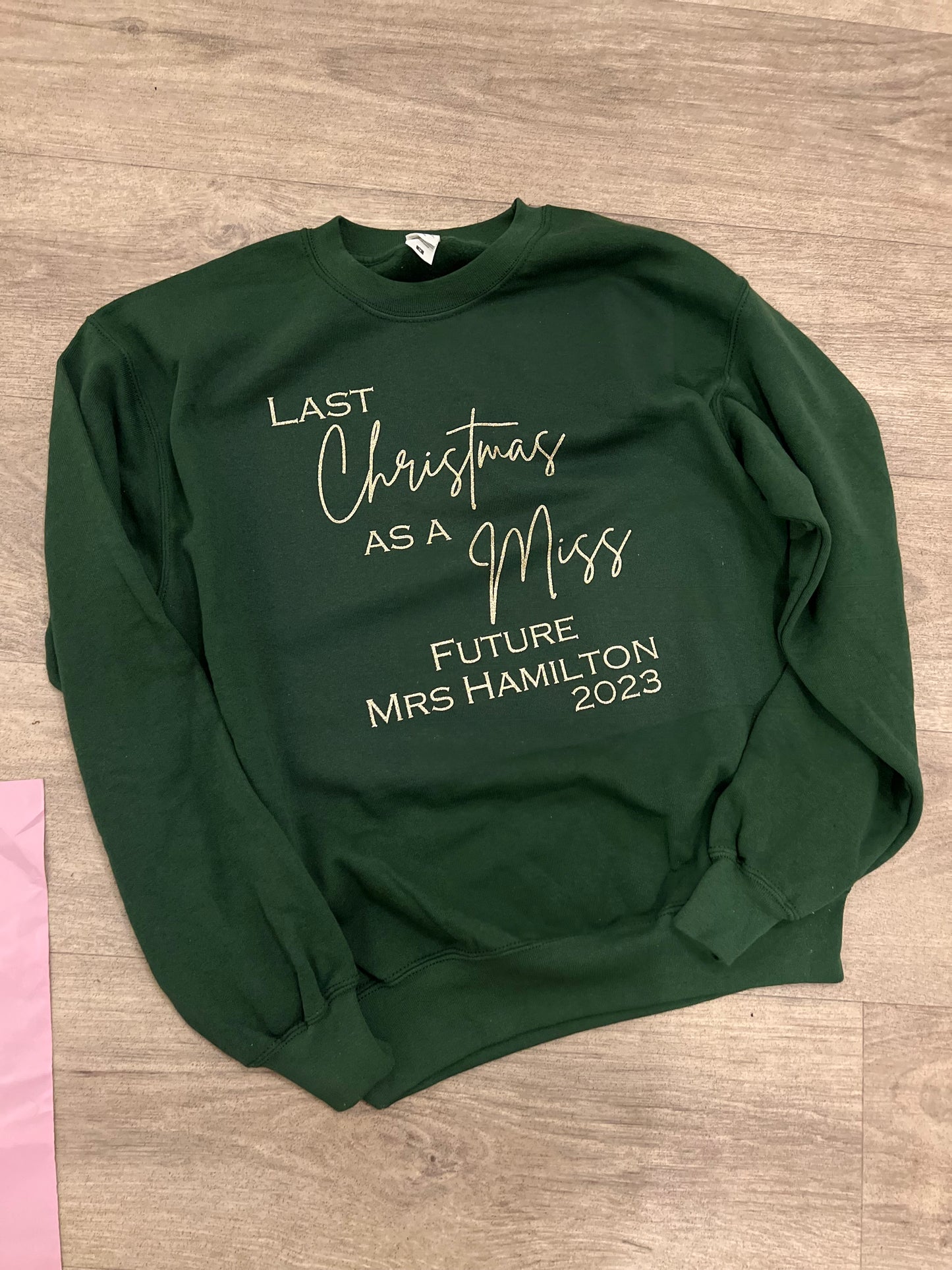 Christmas Sweater- Last Christmas as a Miss/Mr