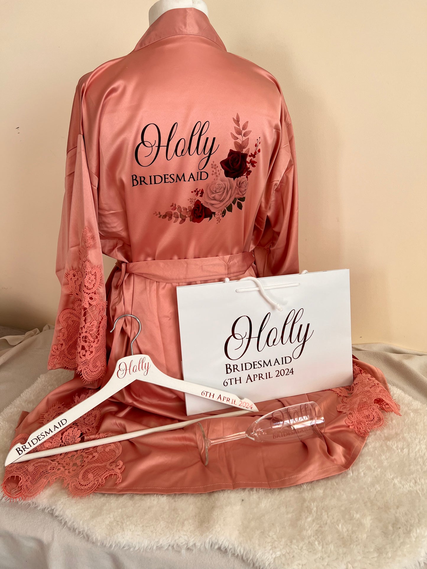 Triangle Lace Sleeve Adult Robe