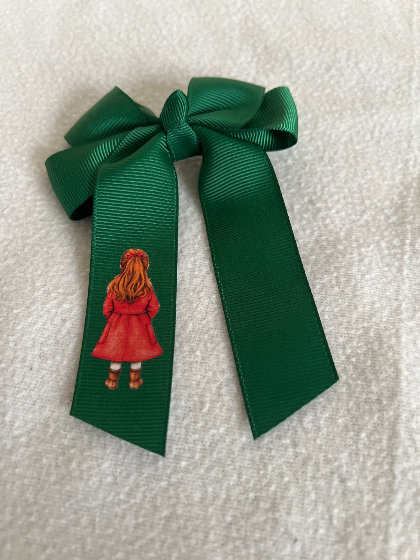 Personalised Christmas/Santa Hair 4 inch Bow