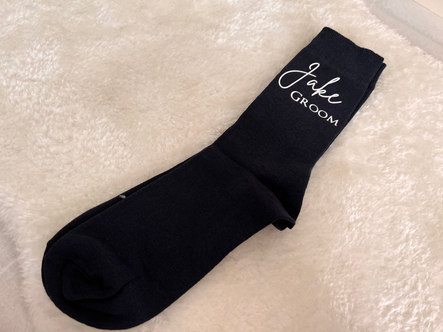 Personalised Black Socks