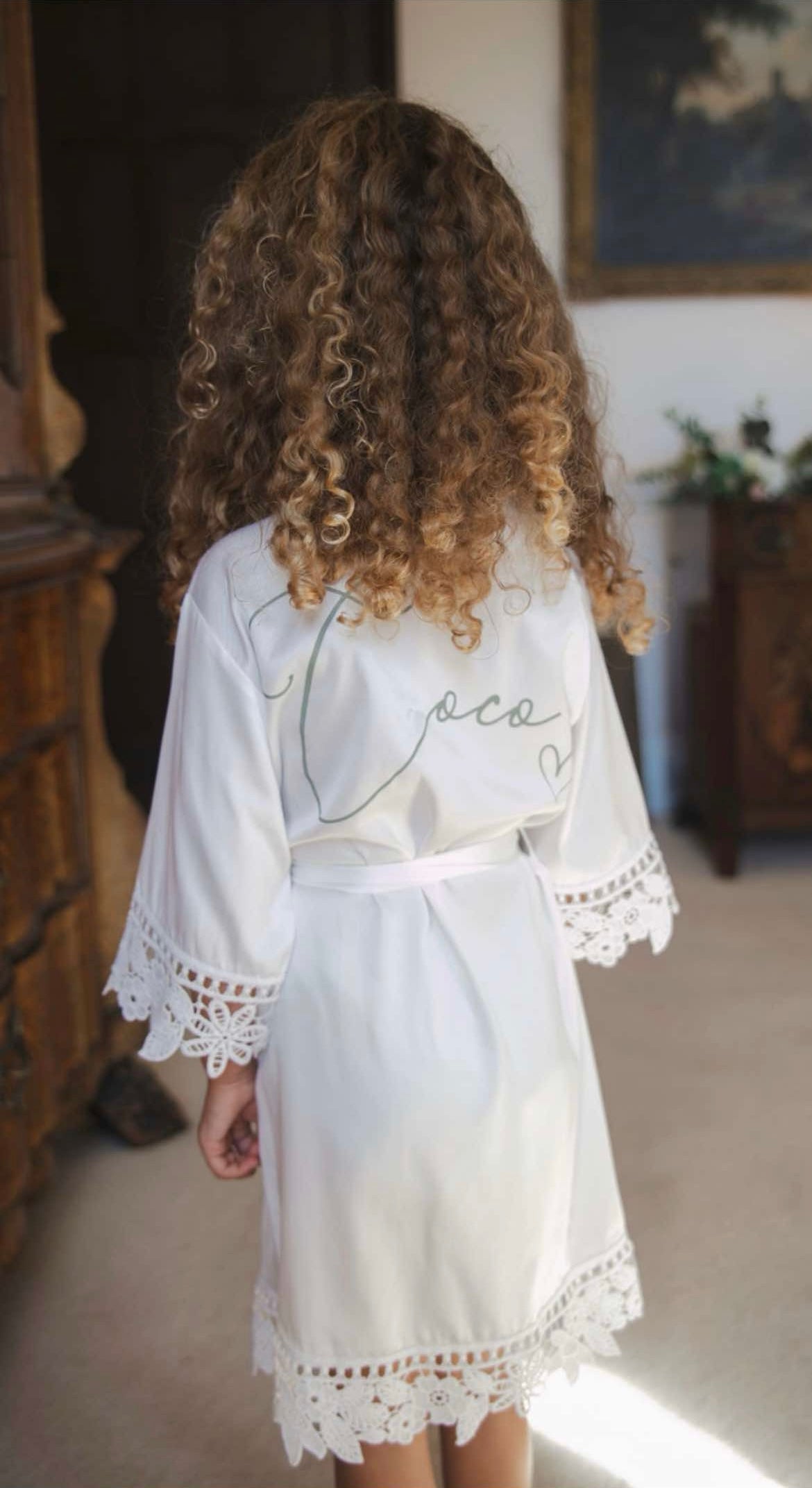 Lace Sleeve Child Robe