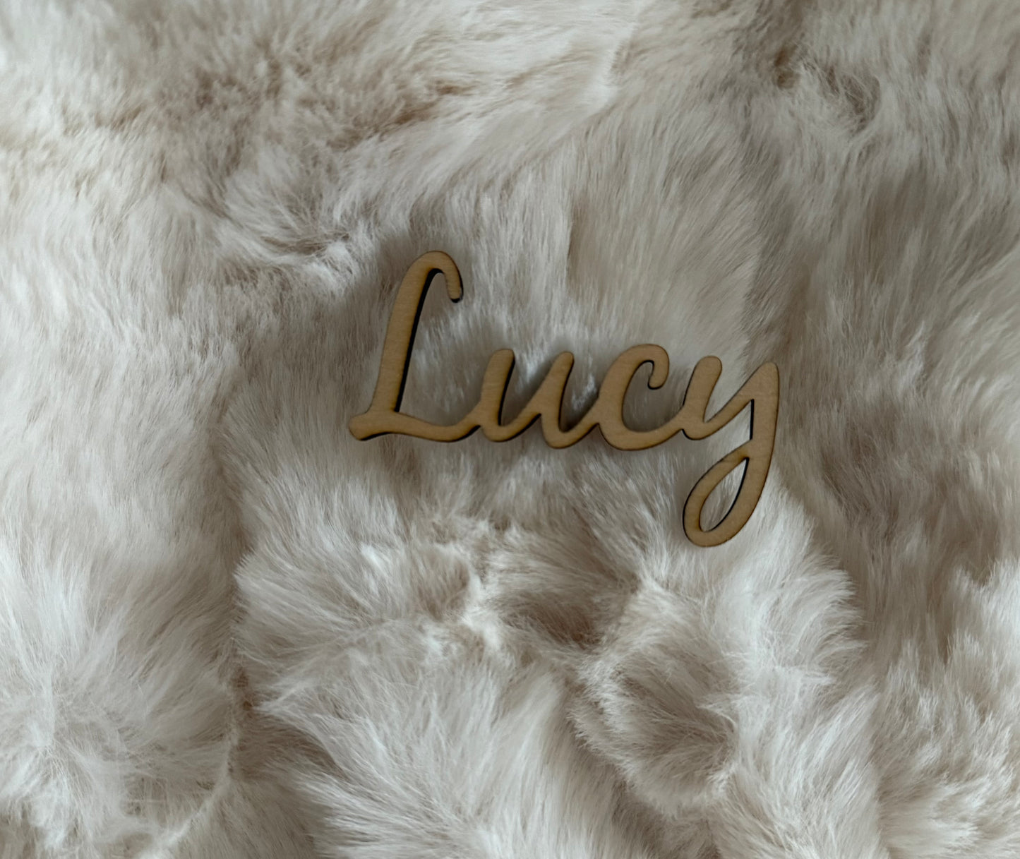 Wooden place setting names