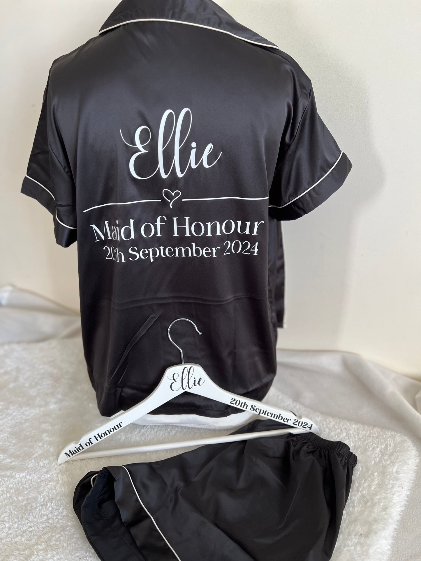 Short Satin Adult PJ Set Plus Size 18-22