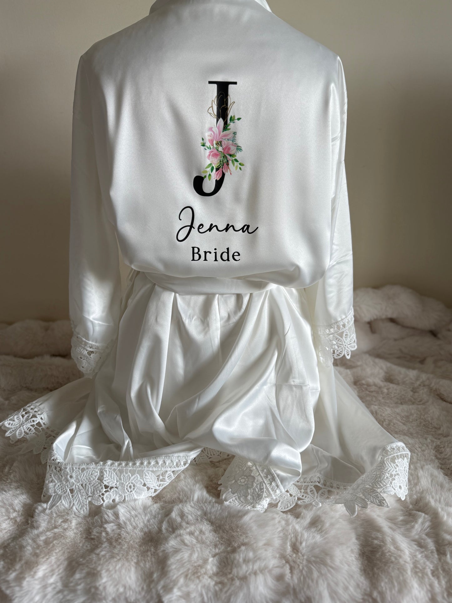 Lace Sleeve Adult Robe