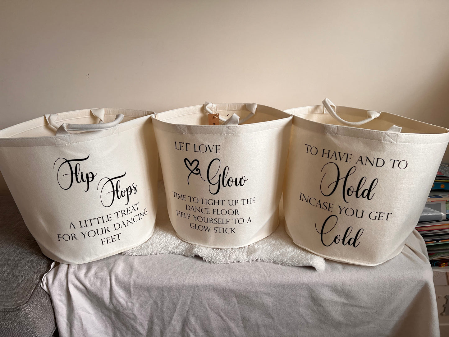 Personalised Felt Storage Basket's/Trugs