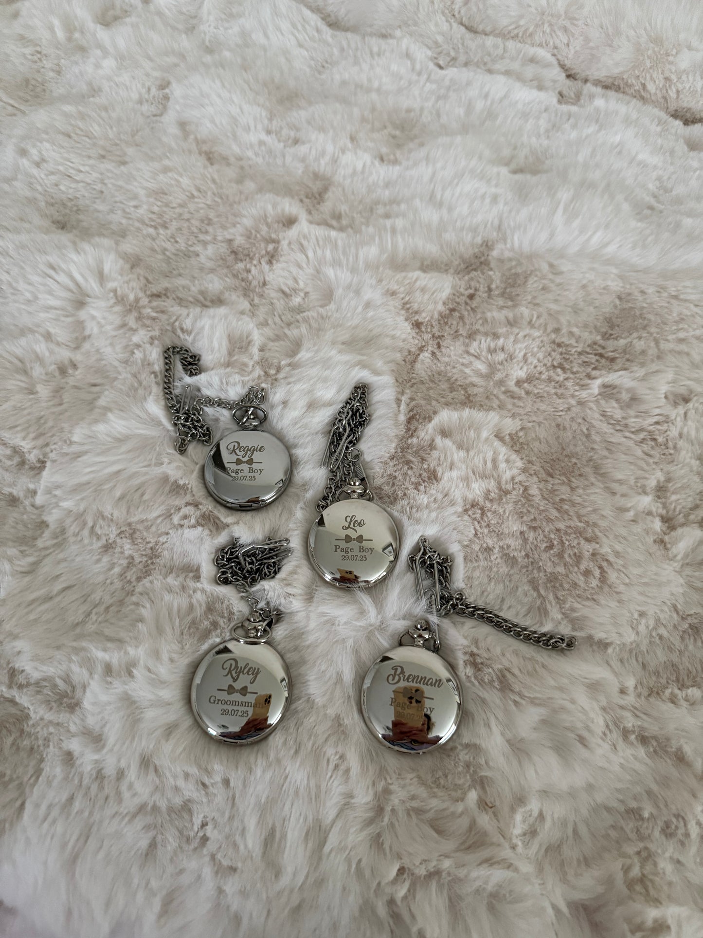 Personalised engraved pocket watch