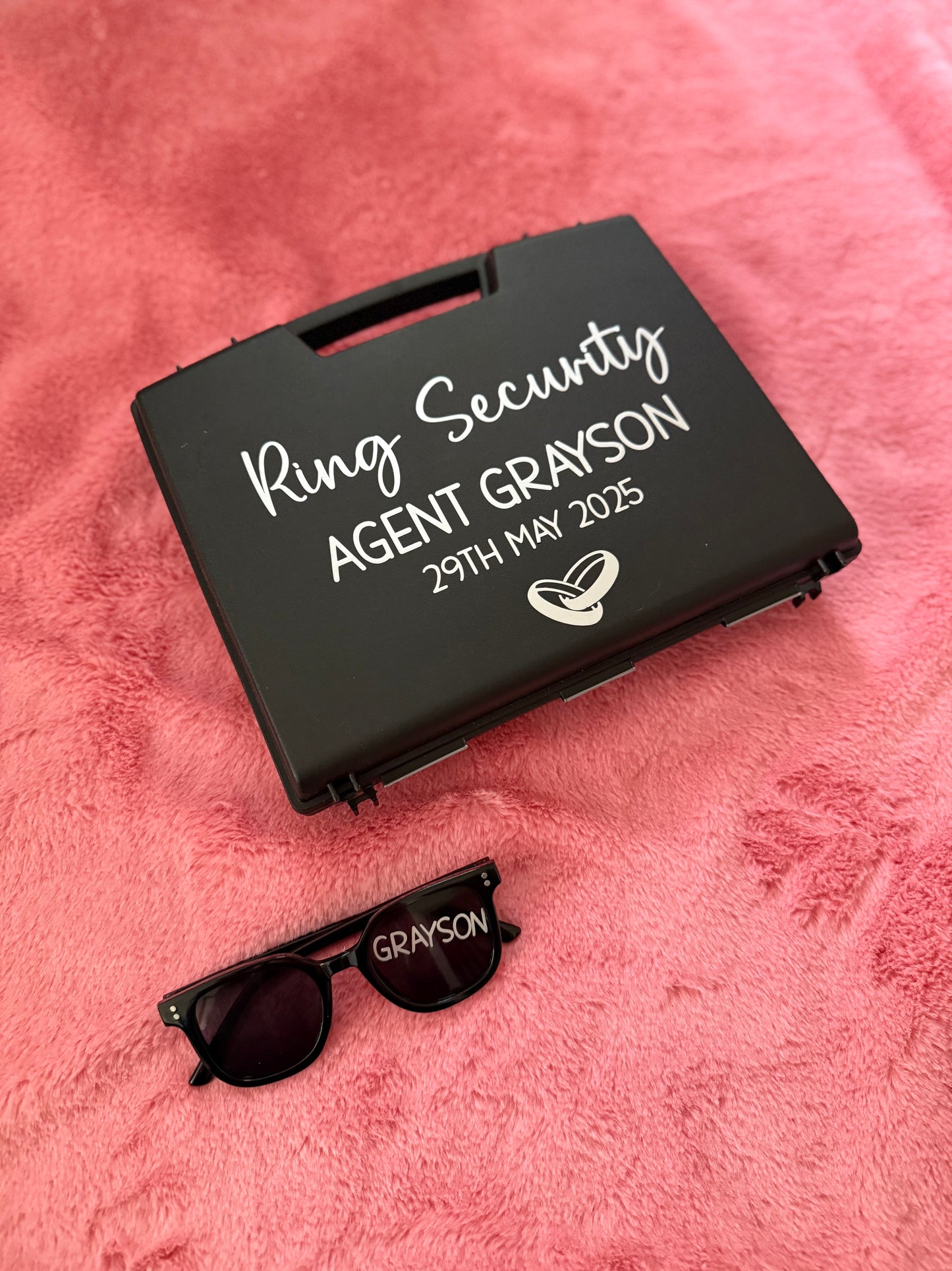 Black Ring Security Carry Briefcase