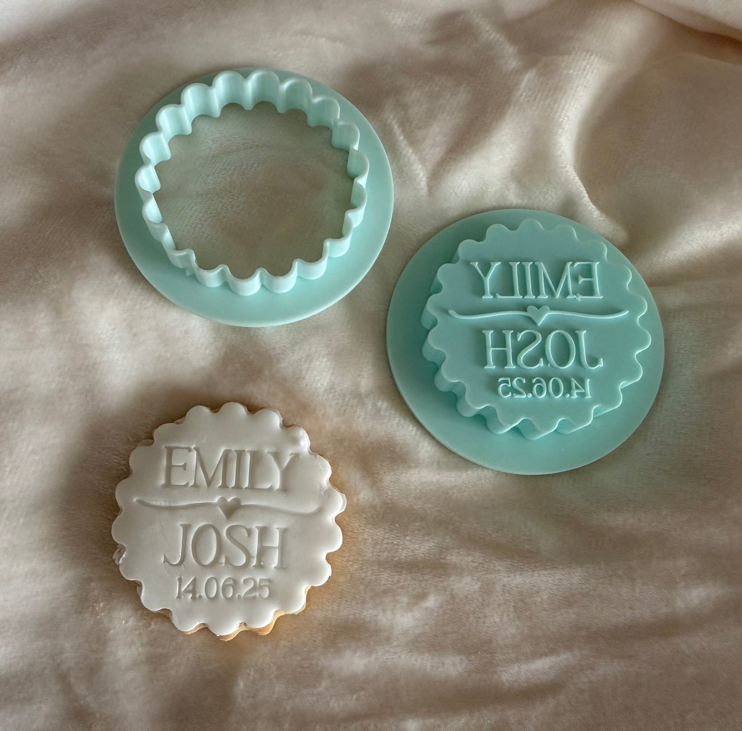 Personalised Cookie Cutter/Stamp- Birthday/wedding/baby shower
