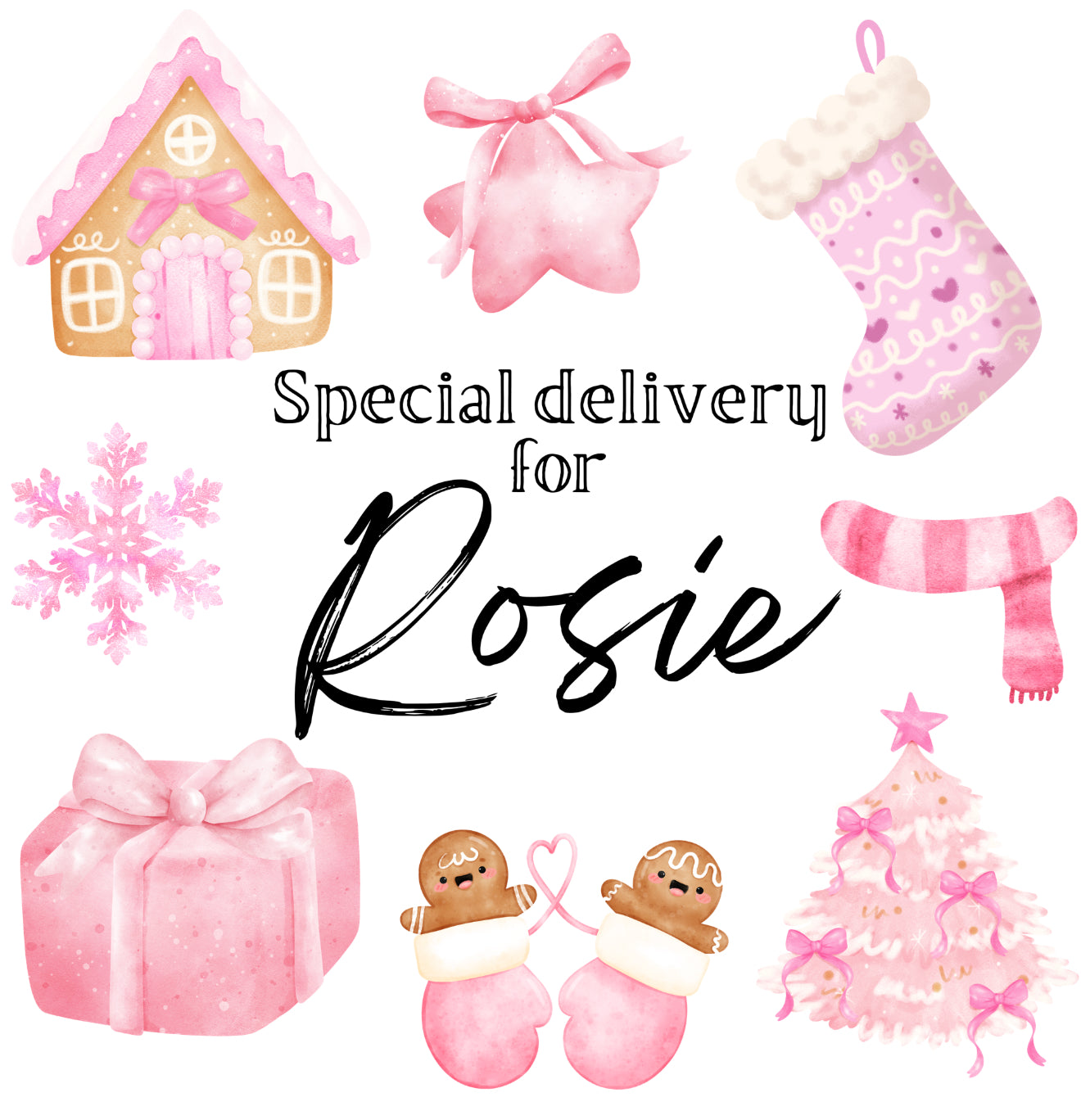 Personalised Felt Christmas Present Basket's/Storage Trug