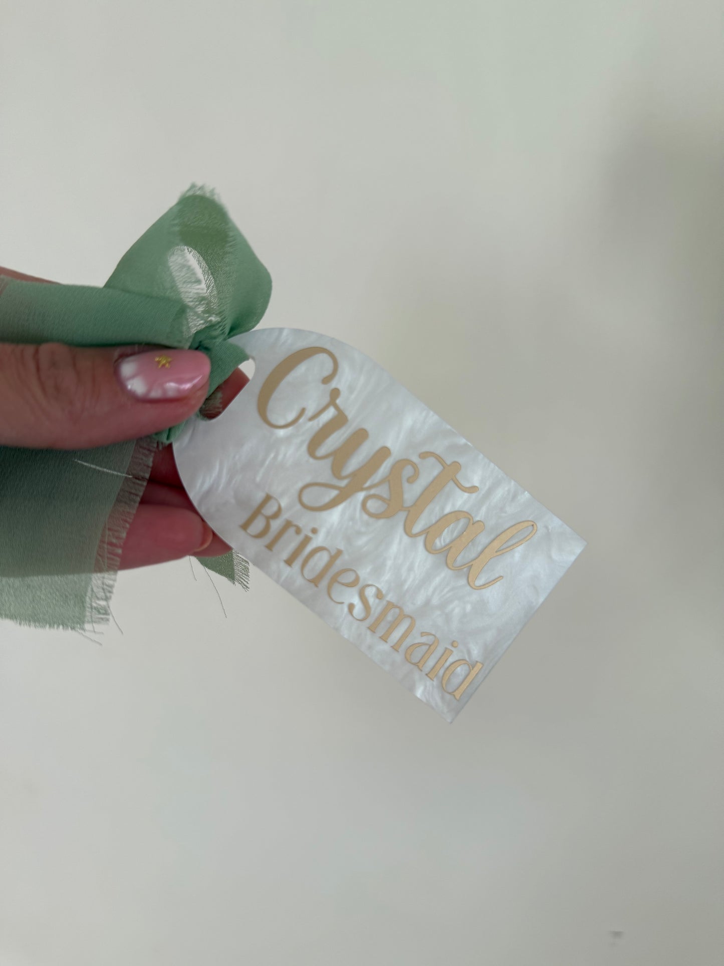 Personalised Pearl tags
