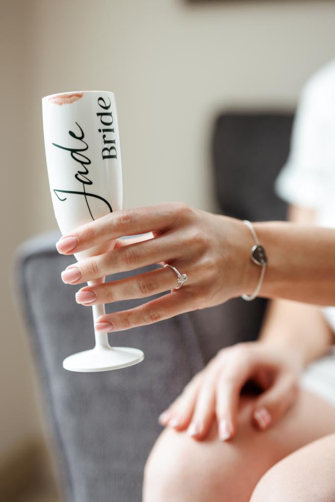 Personalised Shatterproof White Flute