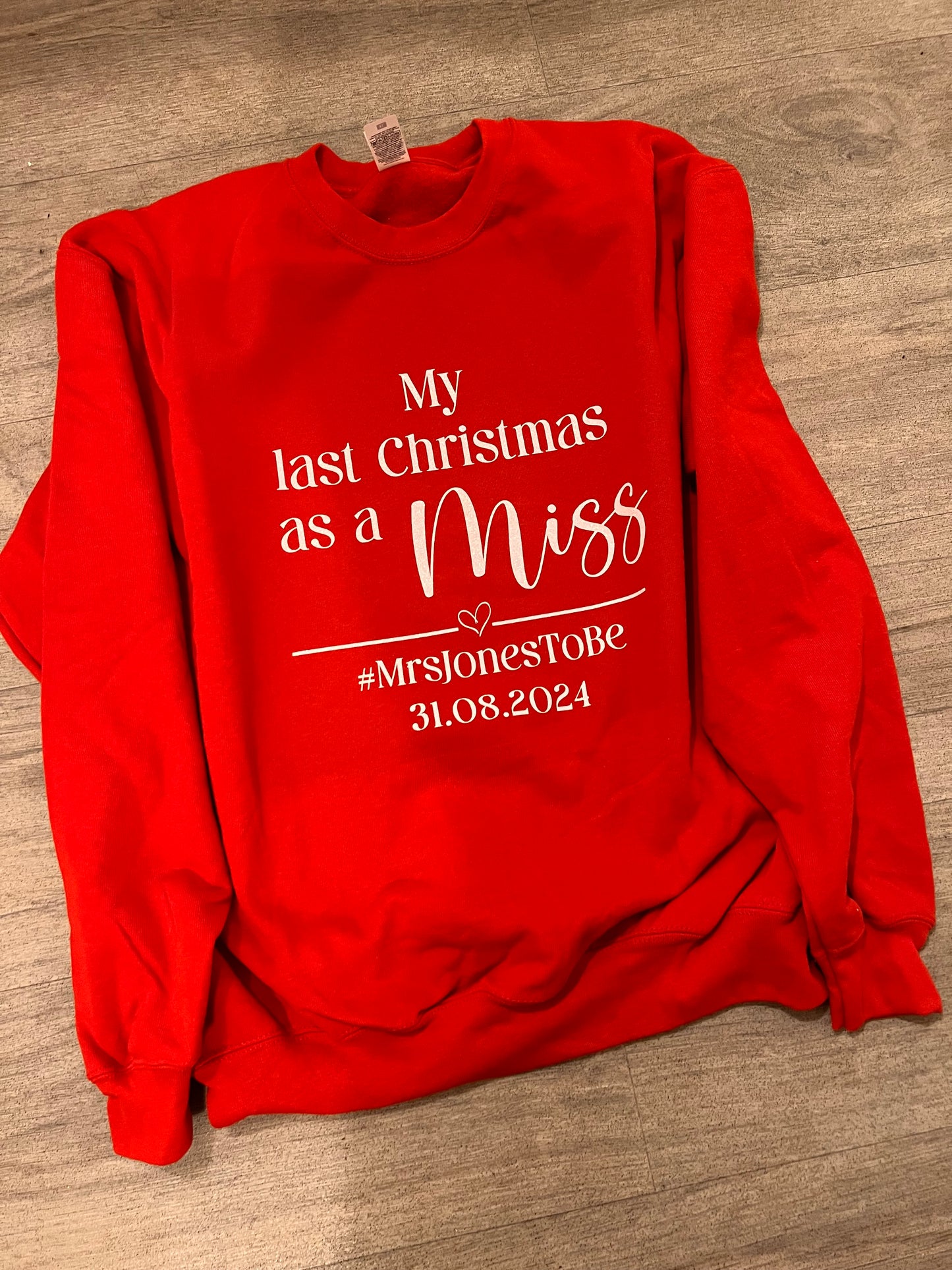 Christmas Sweater- Last Christmas as a Miss/Mr