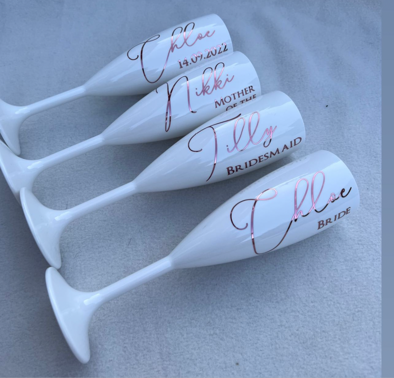 Personalised Shatterproof White Flute