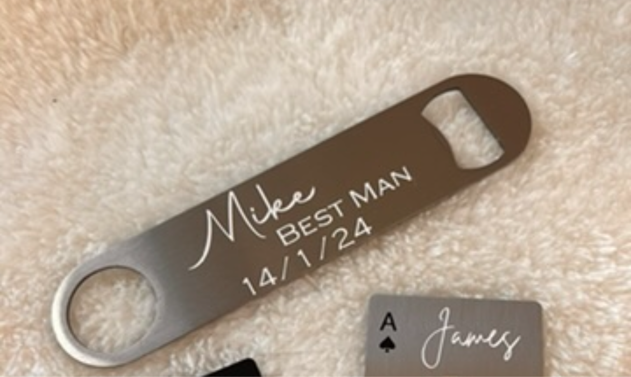 Personalised Silver Metal Bottle Opener