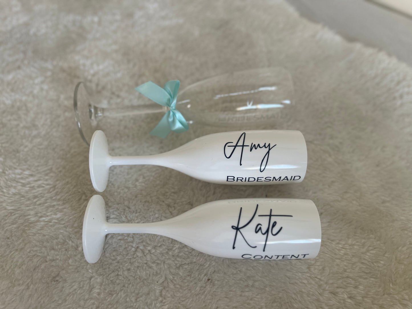 Personalised Shatterproof White Flute