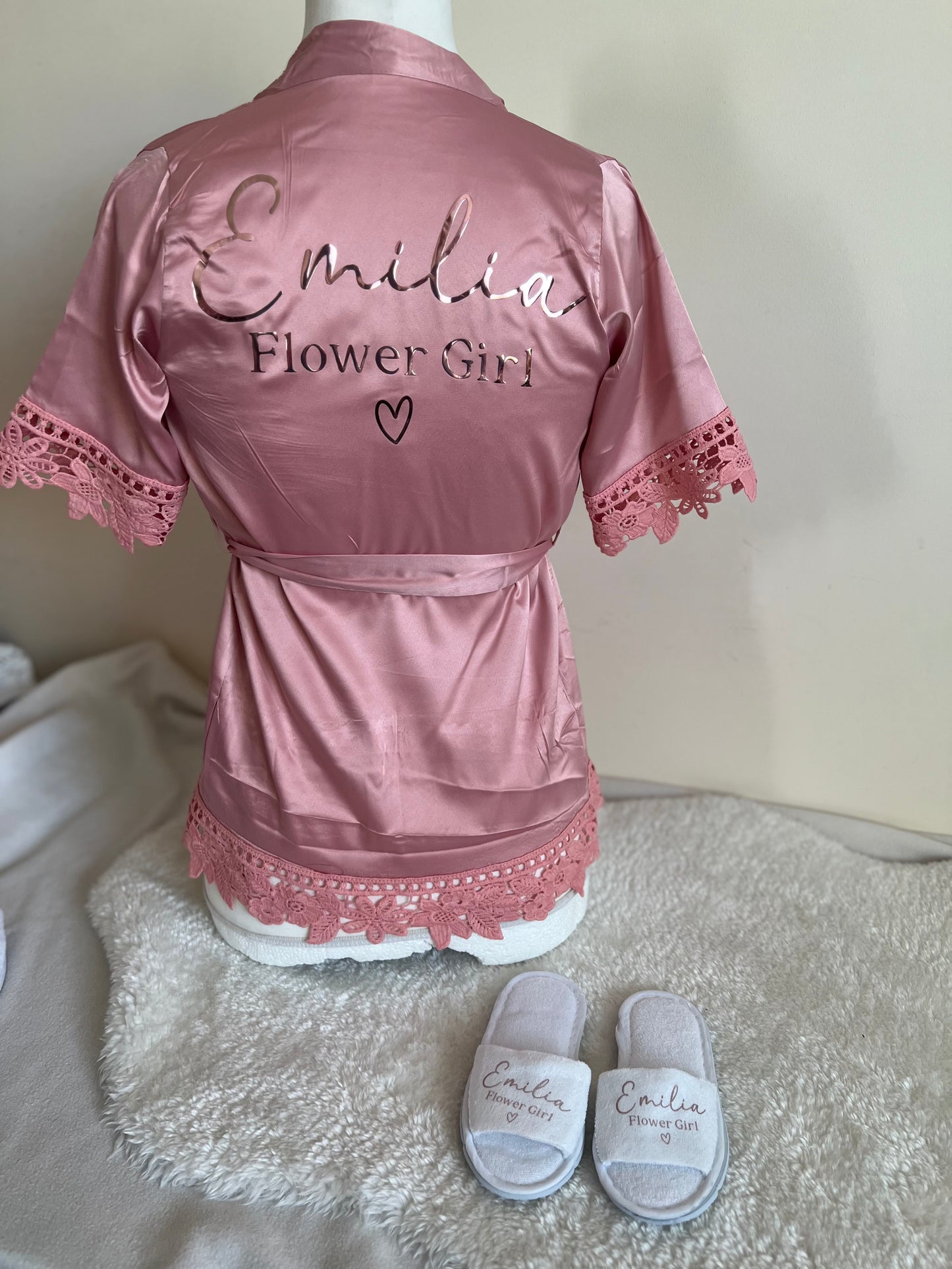 Lace Sleeve Child Robe