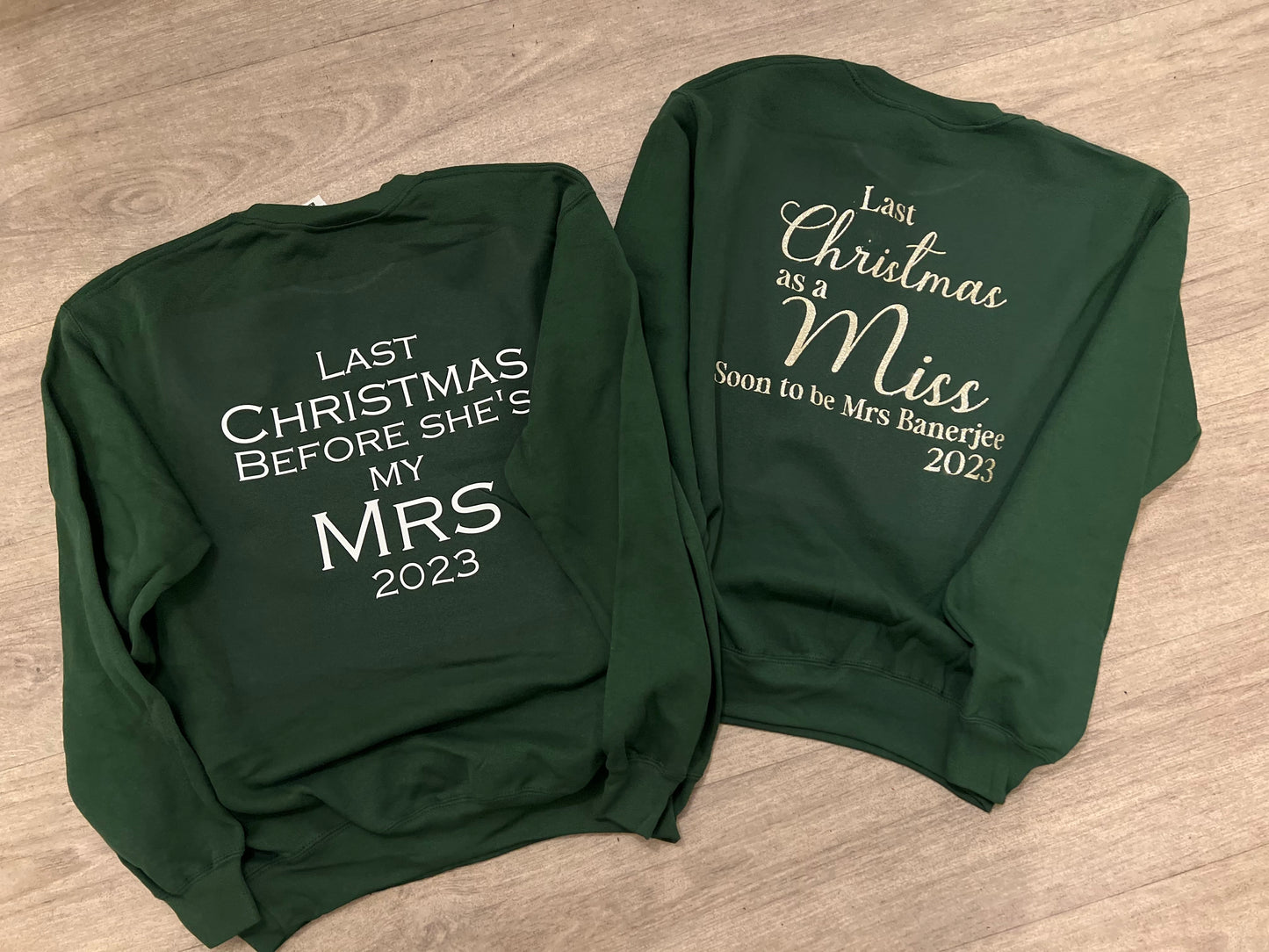 Christmas Sweater- Last Christmas as a Miss/Mr