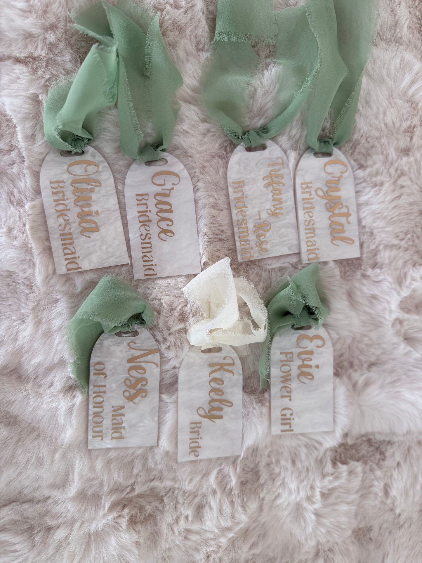 Personalised Pearl tags