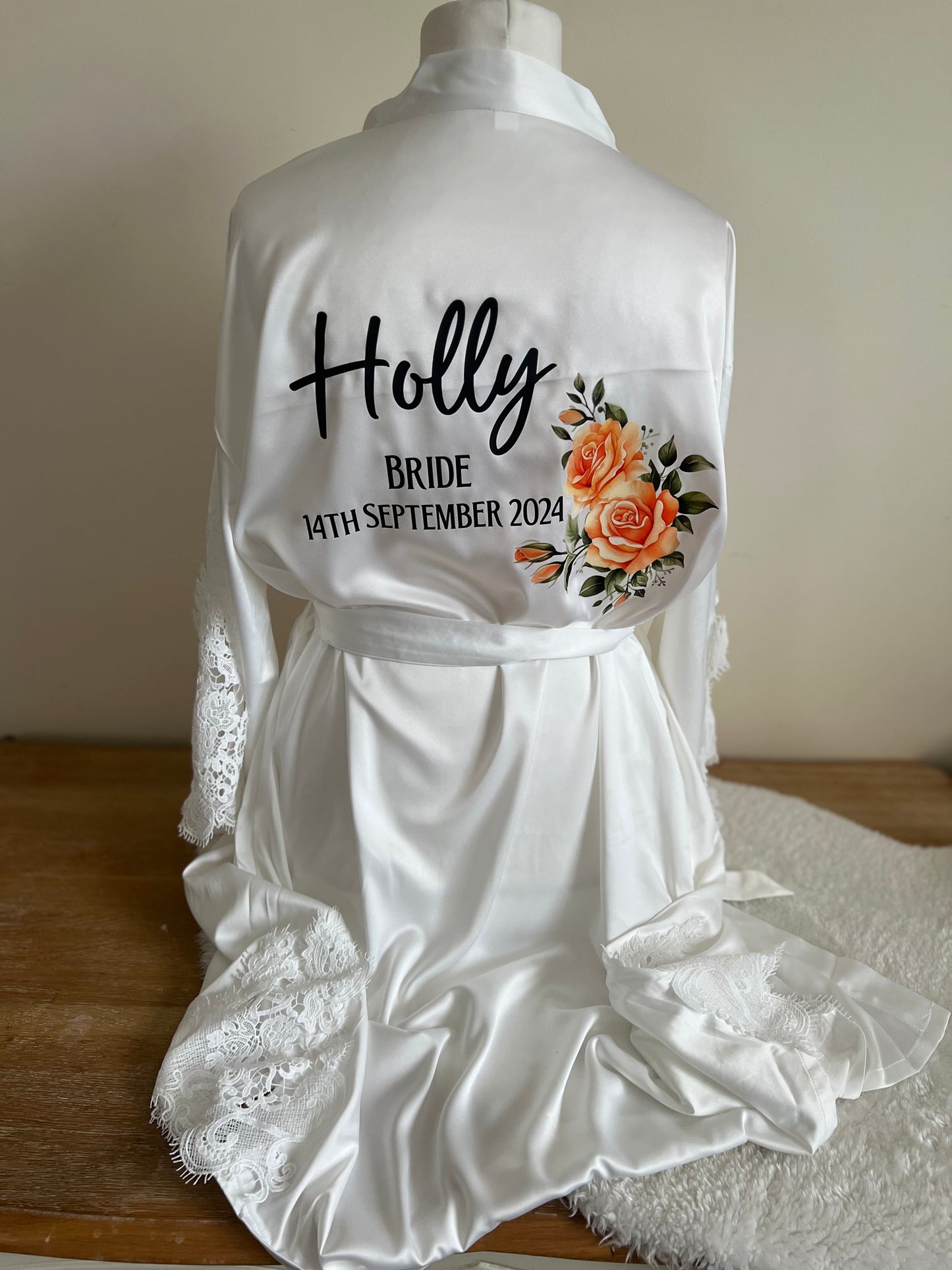 Triangle Lace Sleeve Adult Robe