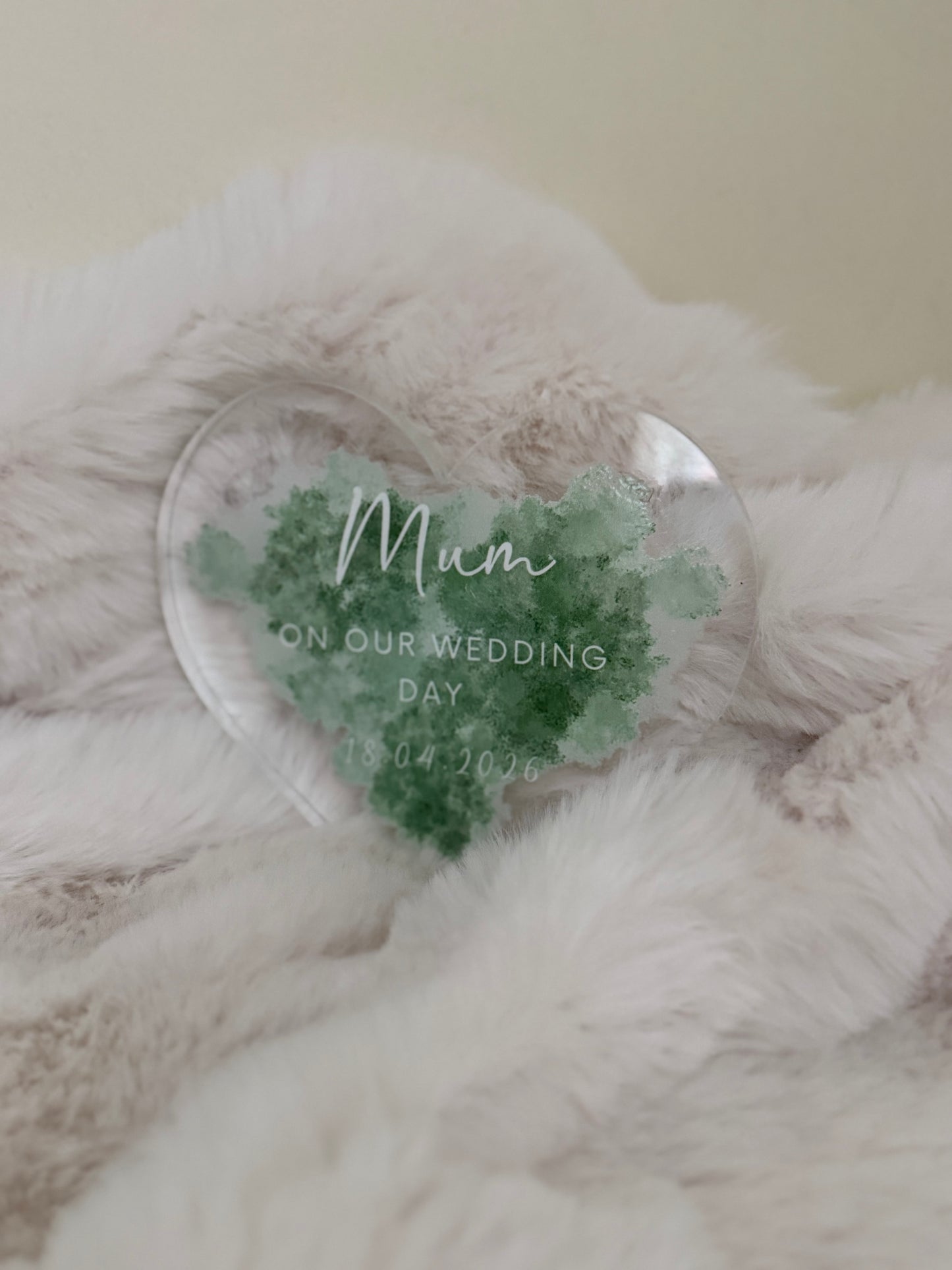 Freestanding Acyrlic Heart Thank You Gift