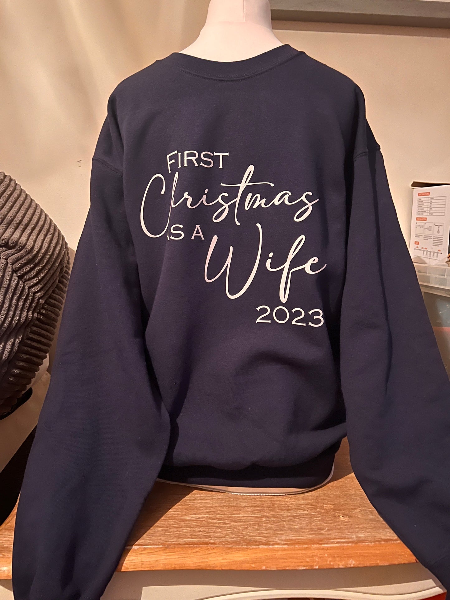 Christmas Sweater- First Christmas as a Wifey/Wife/Mrs Sweater