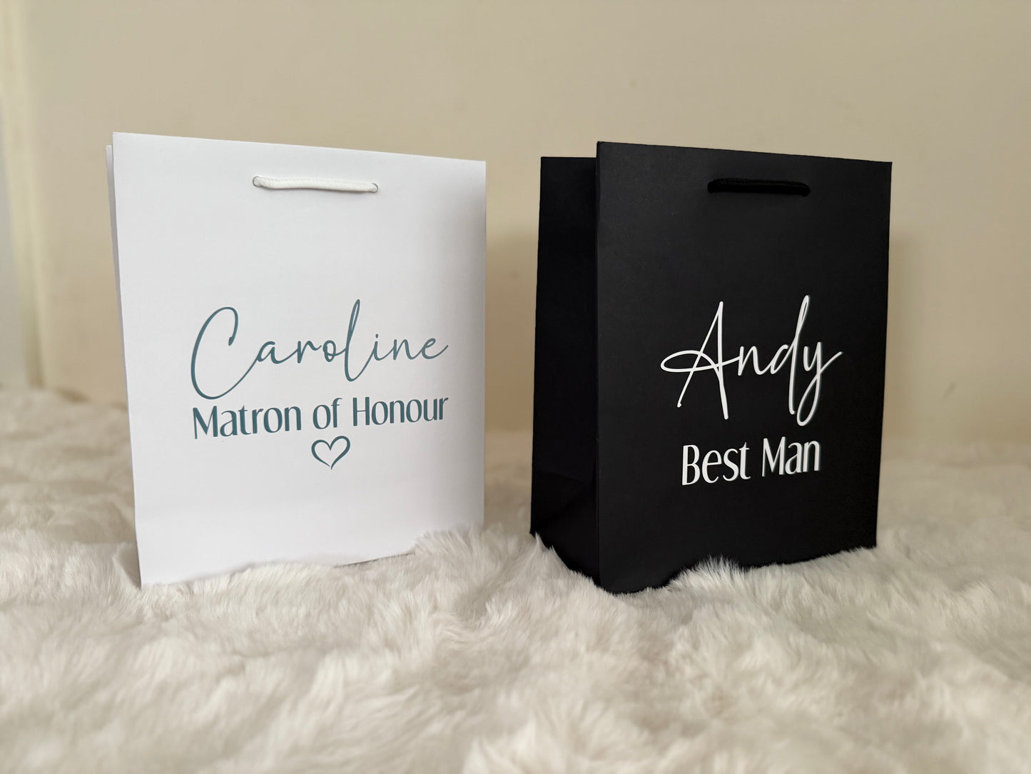 Small Gift Bags - White or Black