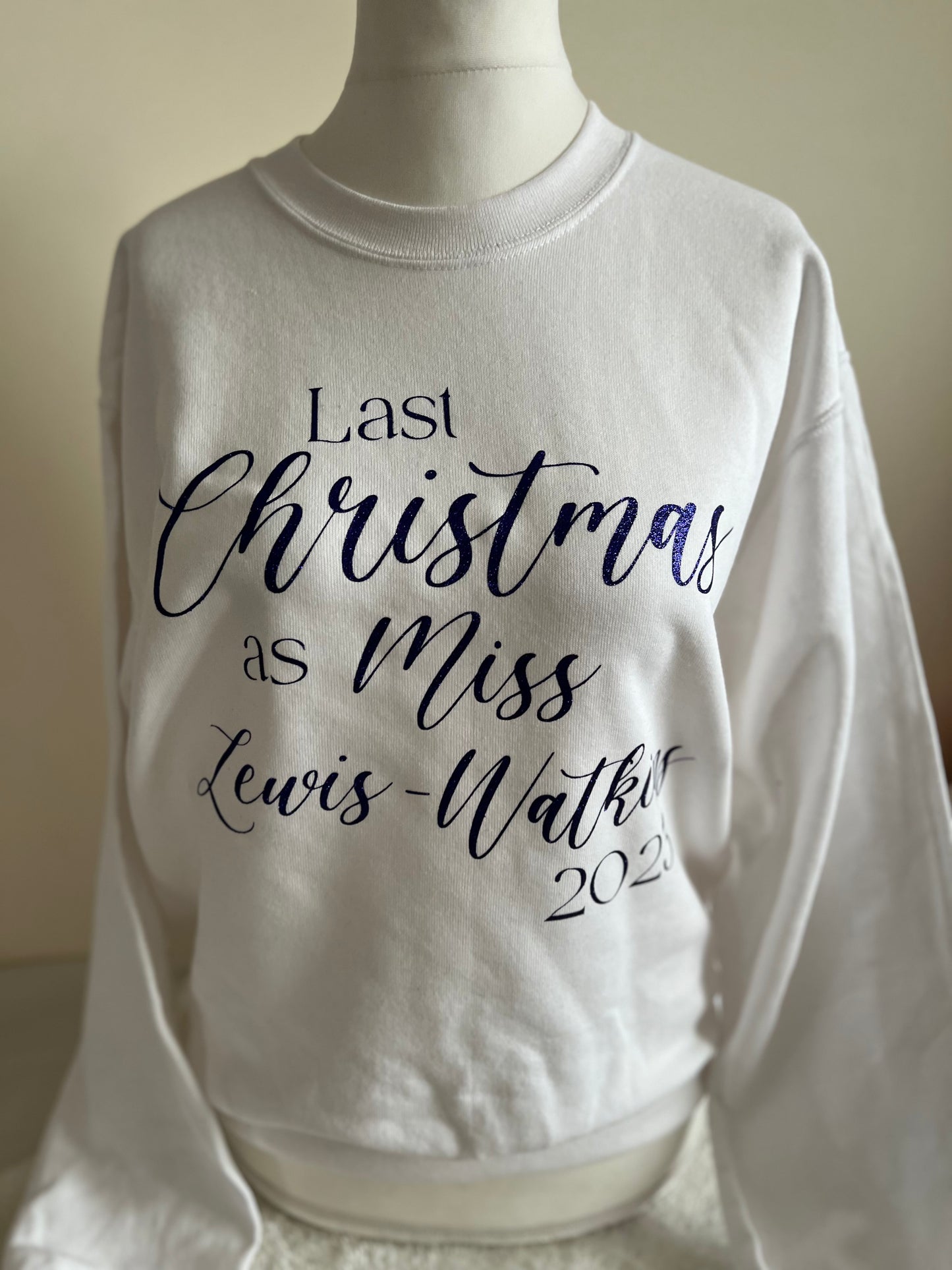 Christmas Sweater- Last Christmas as a Miss/Mr