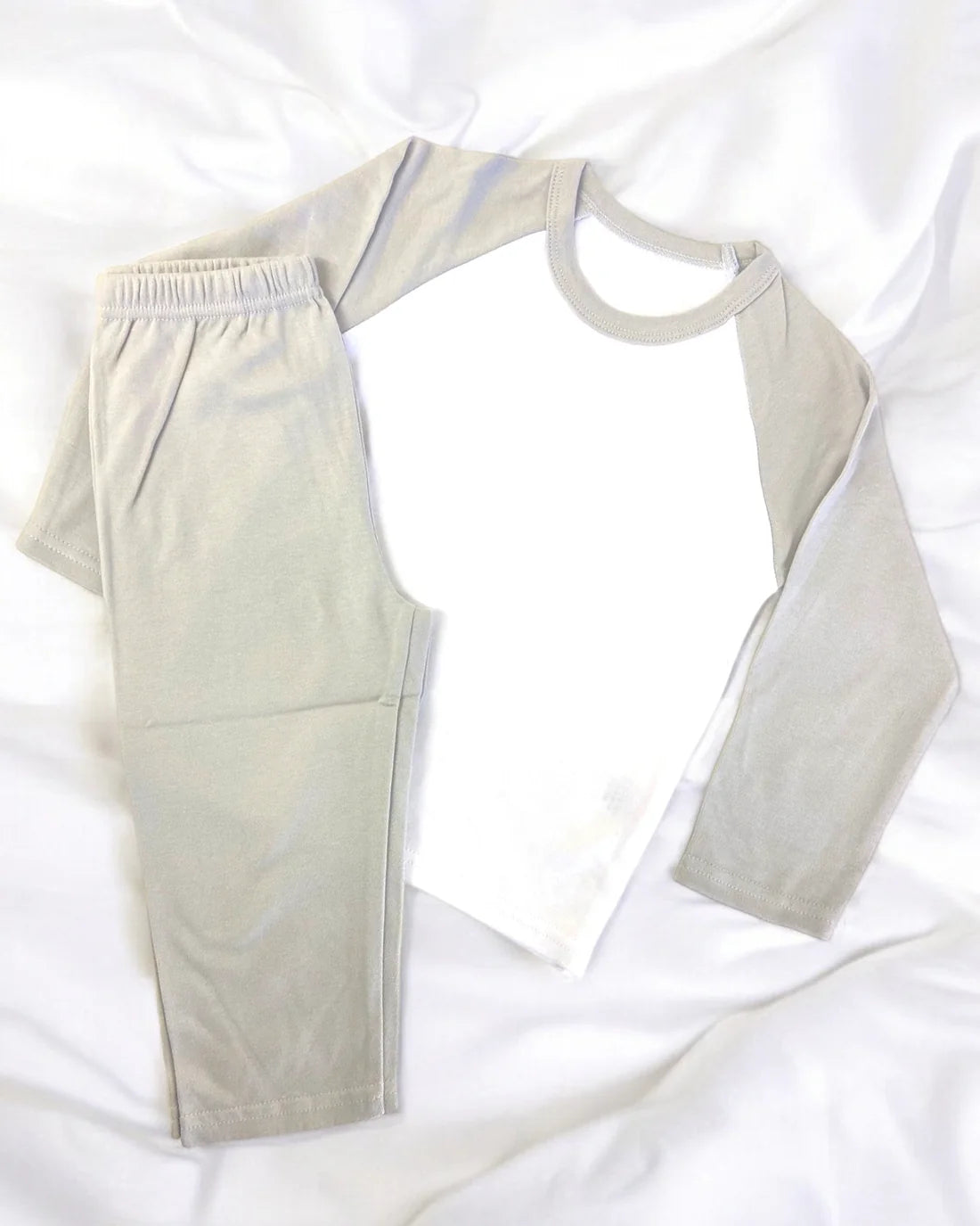 Block Colour Child Cotton Kids Pjs Long