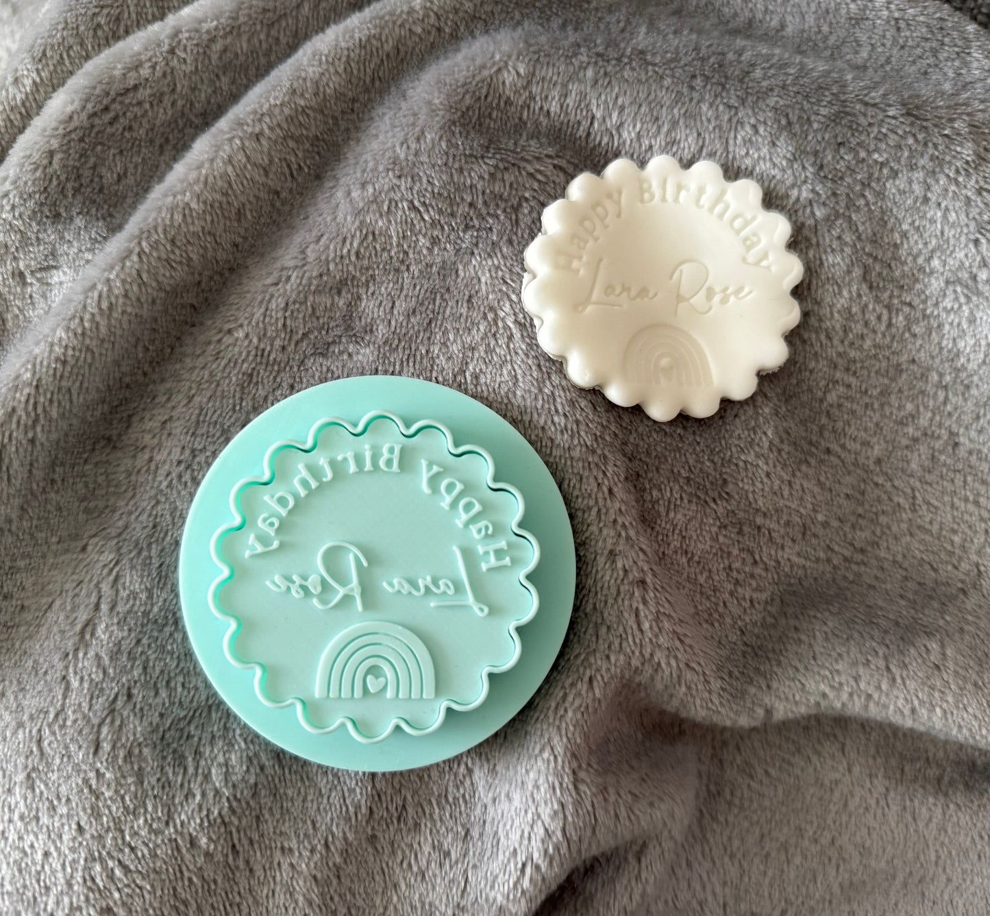 Personalised Cookie Cutter/Stamp- Birthday/wedding/baby shower
