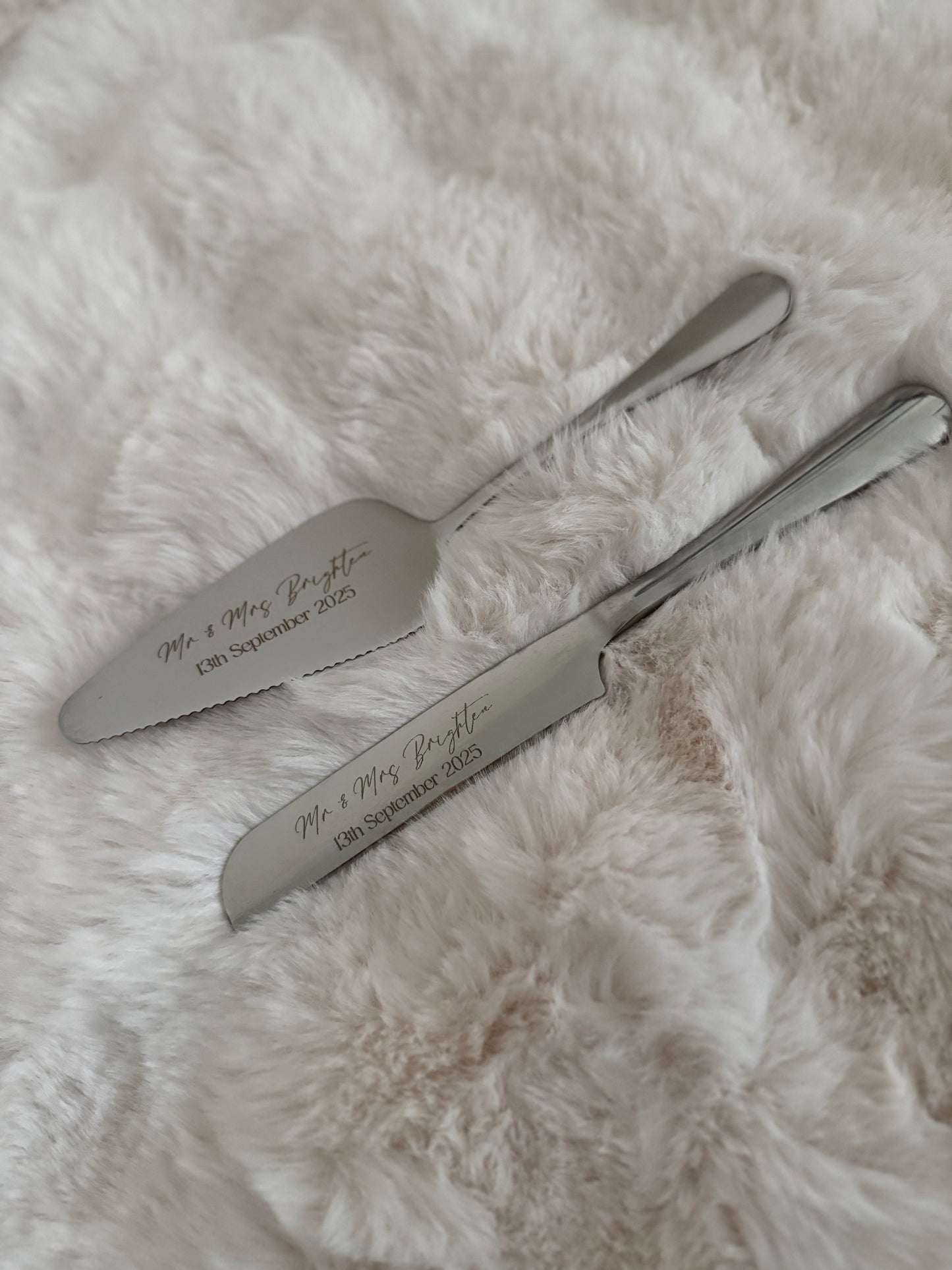 Personalised Cake Knife and Server