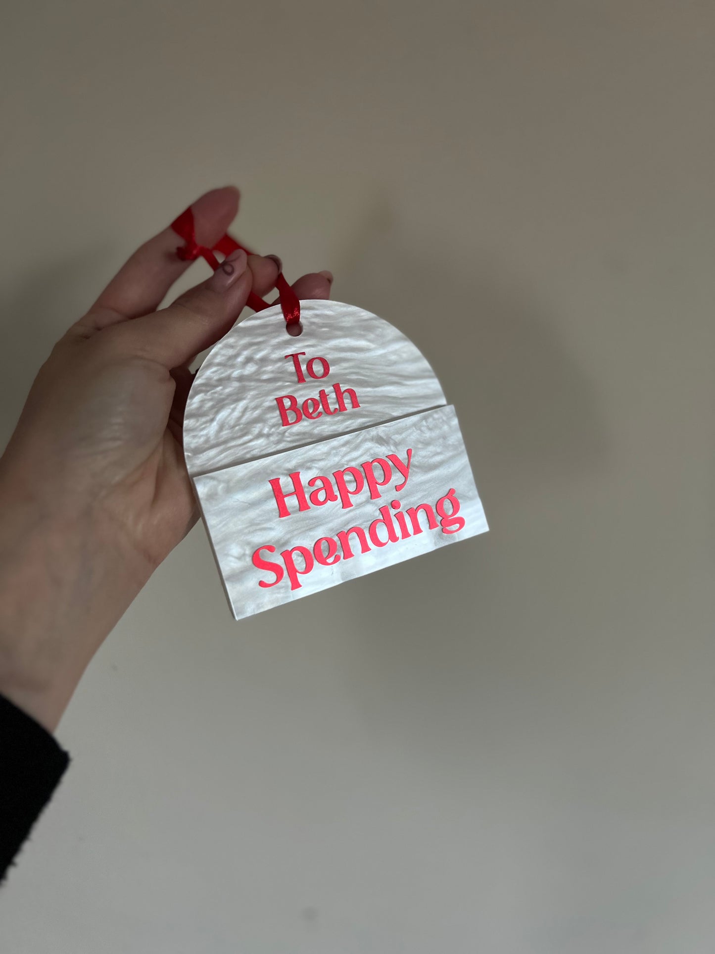 Pearl Gift Card/Money Holder