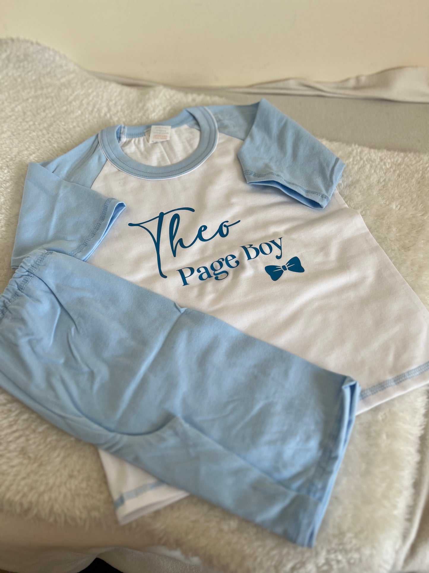 Block Colour Child Cotton Kids Pjs Long