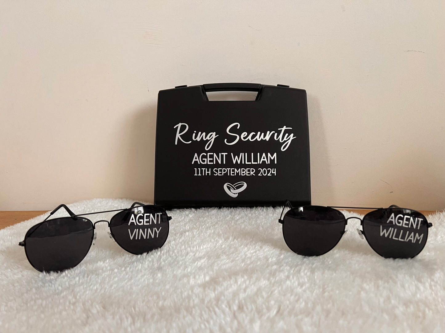Black Ring Security Carry Briefcase